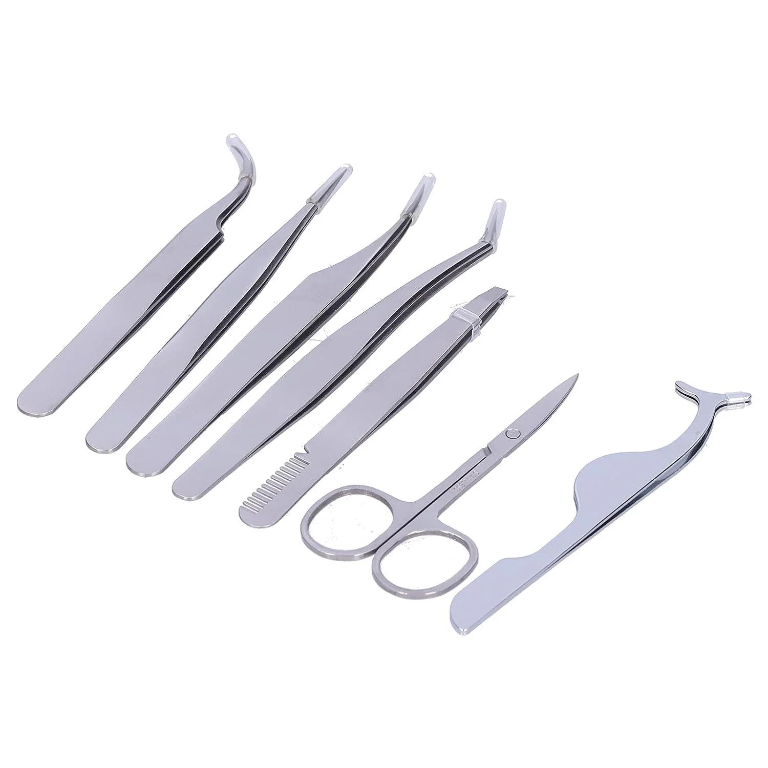 Professional Eyelash Extension Tweezers Kit with Eyebrow Scissors Professional Eyelash Extension Tweezers Kit with Eyebrow Scissors zainir international